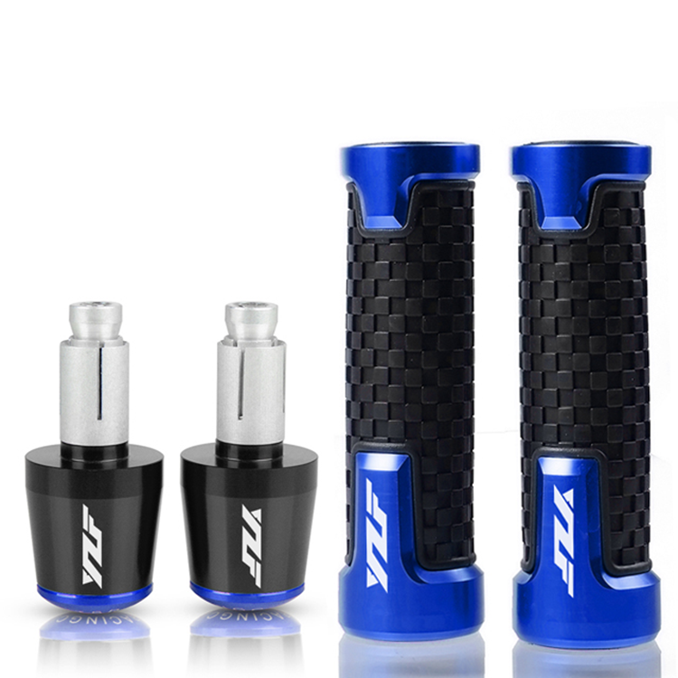 China Guangzhou For Yamaha YZF R1 YZF R6 YZFR6 YZF R125 CNC 22MM Motorcycle Handlebar Grips Handle Bar Cap End Plugs