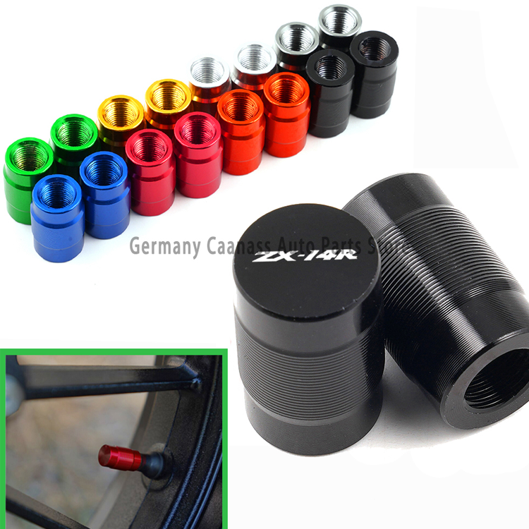 For Kawasaki ZX14R Motorcycle Tire Valve Air Port Stem Cover Cap Plug Car Accessories