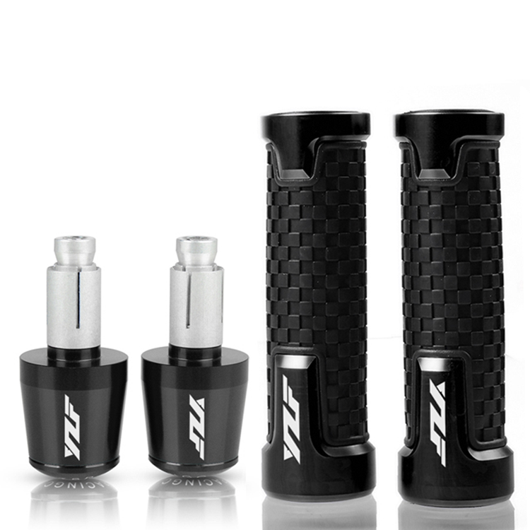 China Guangzhou For Yamaha YZF R1 YZF R6 YZFR6 YZF R125 CNC 22MM Motorcycle Handlebar Grips Handle Bar Cap End Plugs