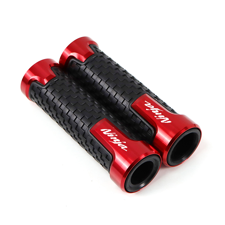 China Guangzhou 7/8 "22mm Handlebar Grips For Kawasaki Ninja 250 300 400 ZX-6R ZX-10R ZX-25R Accessories Motorcycle Handle Grip New