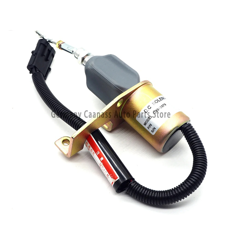 China Guangzhou For Cummins 6BT 6BTA 5.9L 4BT 4BTA Engine Fuel Shutoff Solenoid 5295567 4942879 24V Excavator Genset Parts