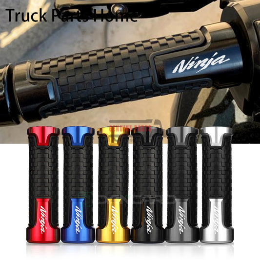 Motorcycle Handle Grip 7/8 "22mm CNC Rubber Handlebar Grips For Kawasaki Ninja 250 400 650 1000 ZX-6R ZX-10R ZX-25R Accessories