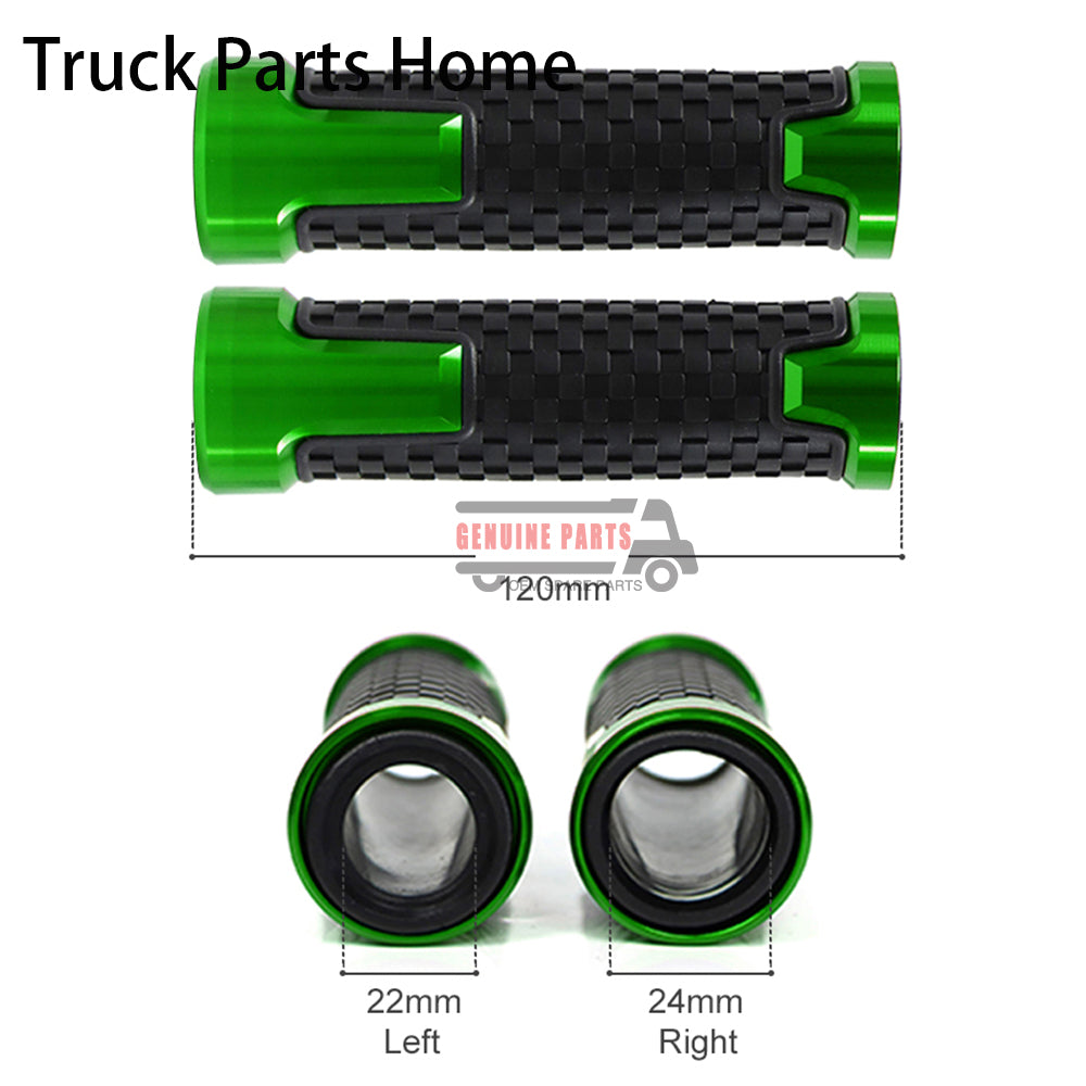 Motorcycle Handle Grip 7/8 "22mm CNC Rubber Handlebar Grips For Kawasaki Ninja 250 400 650 1000 ZX-6R ZX-10R ZX-25R Accessories